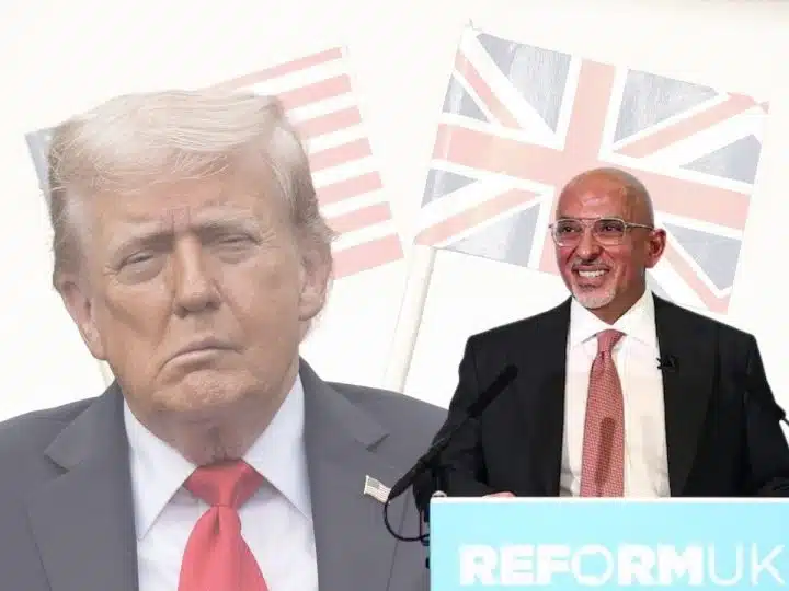 Nadhim Zahawi of Reform UK and Donald Trump