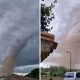 Supercell tornado in France