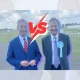 Nigel Farage of Reform UK and Rupert Lowe of Restore Britain