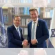 Richard Tice of Reform UK shaking the hand of an official in the Israeli government for the photo op while in Israel in September 2025