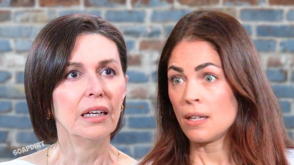 General Hospital: Anna Devane (Finola Hughes) - Britt Westbourne (Kelly Thiebaud)