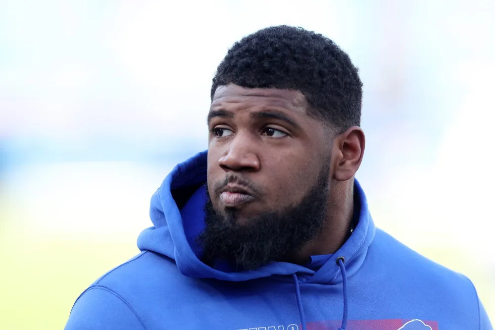GettyImages-1295496727 Bills Quarterback Josh Allen Breaks Silence on Defensive Tackle Ed Olivers Toddler Sons Death