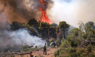 Greece Battles Raging Wildfires After Collision Between Firefighting Helicopters Kills Two