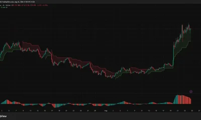 Hyperliquid 4-hour price chart showing HYPE consolidating near $80 above Supertrend support at $72.67 as bullish momentum begins to cool.