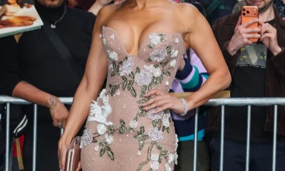 Jennifer Lopez stuns at the premiere of her movie Office Romance this evening in New York City