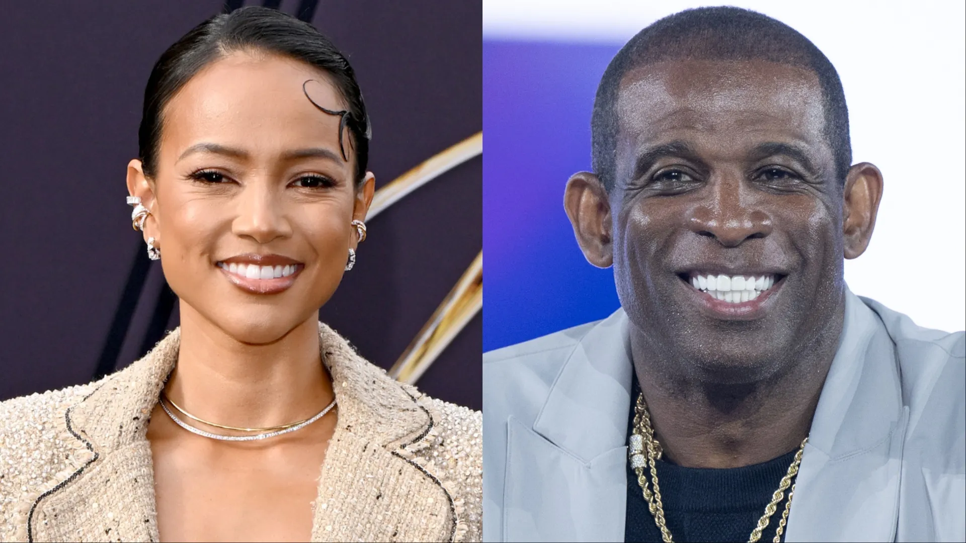 Karrueche Tran cooking video birthday feast dinner meal Deion Sanders kitchen fan reactions