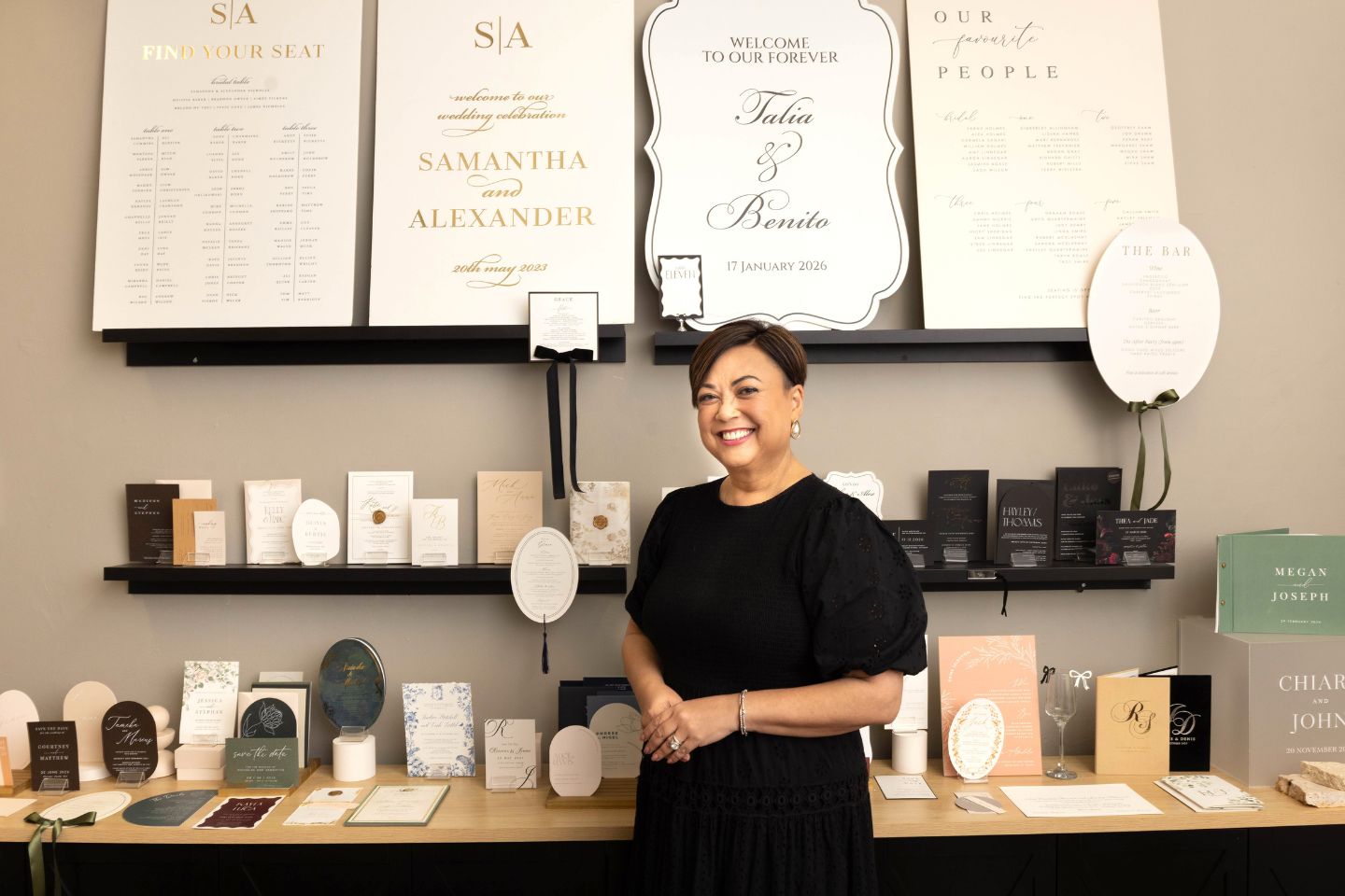 Wedding stationers not standing still