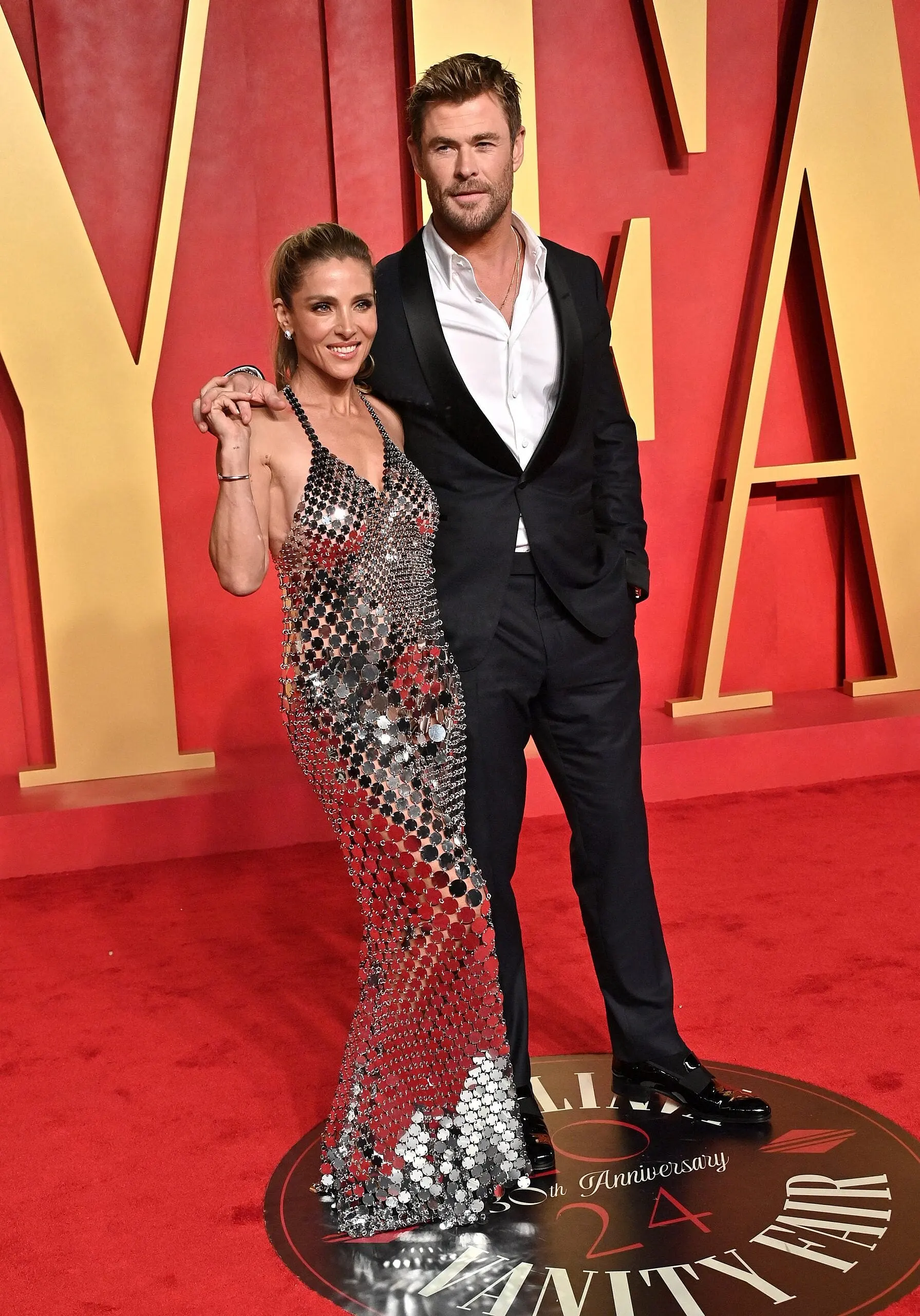 The Vanity Fair Oscar Party held at the Wallis Annenberg Center for the Performing Arts on March 10, 2024 in Beverly Hills, CA. 10 Mar 2024 Pictured: Elsa Pataky and Chris Hemsworth. Photo credit: OConnor-Arroyo / AFF-USA.com / MEGA TheMegaAgency.com +1 888 505 6342 (Mega Agency TagID: MEGA1109260_030.jpg) [Photo via Mega Agency]
