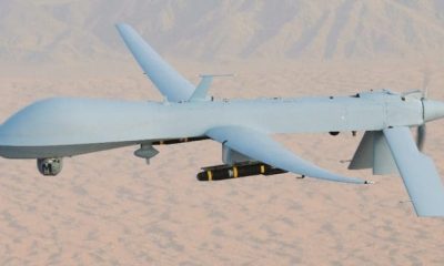 Predator drone armed Hellfire missile