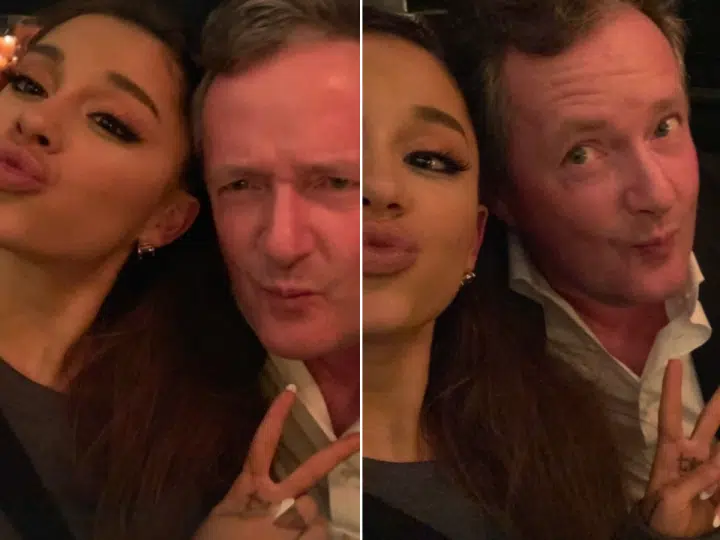 Piers Morgan and Ariana Grande