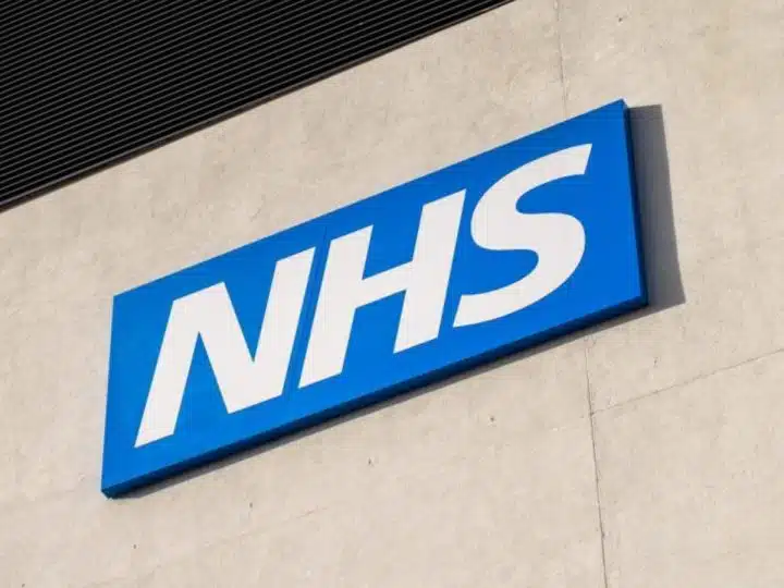 NHS sign on a wall LeDeR