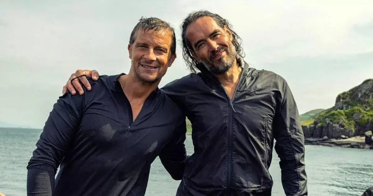 Bear Grylls defends baptising Russell Brand: ‘My faith says we shouldn’t judge’