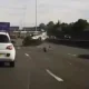 Shocking moment car flips and rolls over in middle of the M25 | News UK