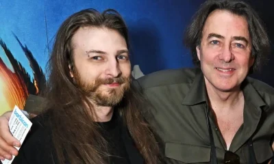 Jonathan Ross pictured with rarely-seen son Harvey, 32, on family night out