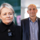 Headshots of Sharon Graham and Simon Dubbins side by side