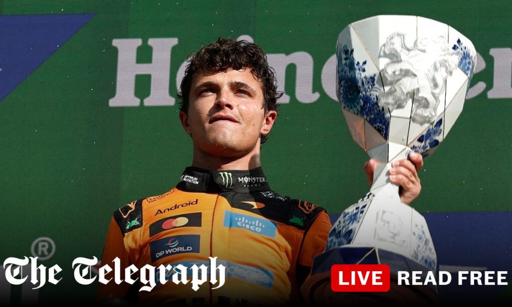 Frustrated George Russell fails to make up ground as Lando Norris wins incident-packed Dutch GP