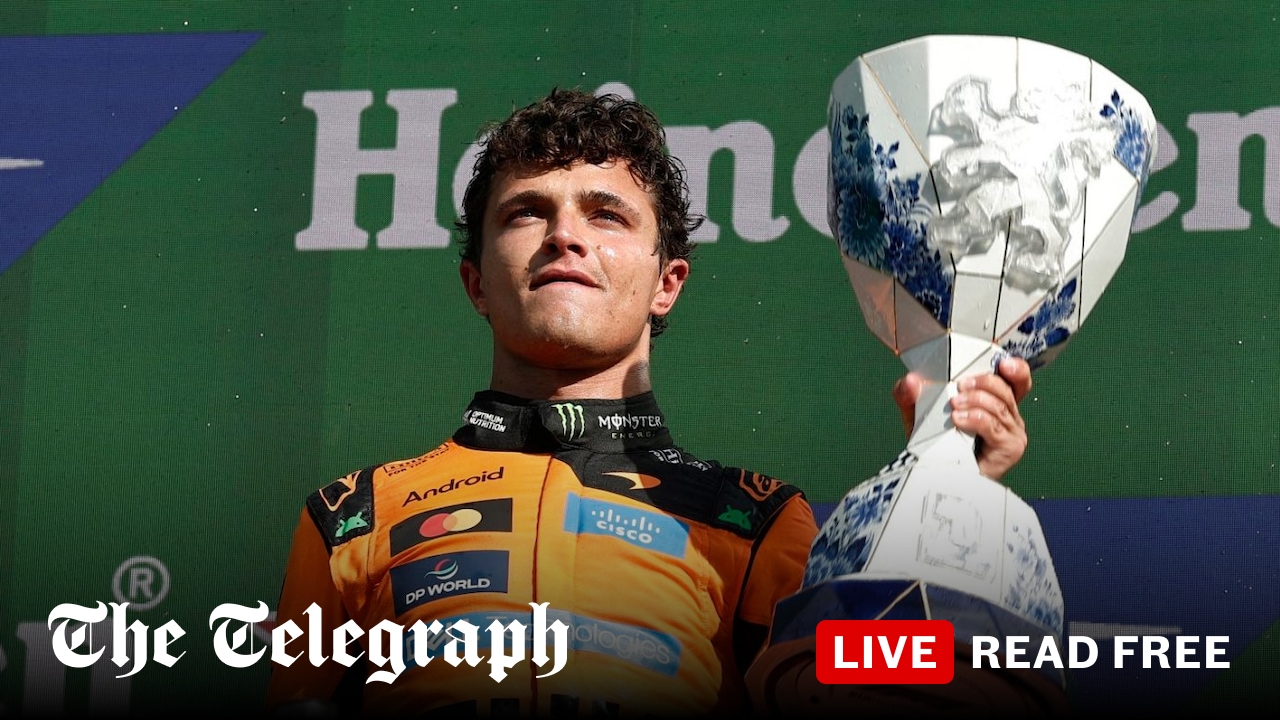 Frustrated George Russell fails to make up ground as Lando Norris wins incident-packed Dutch GP