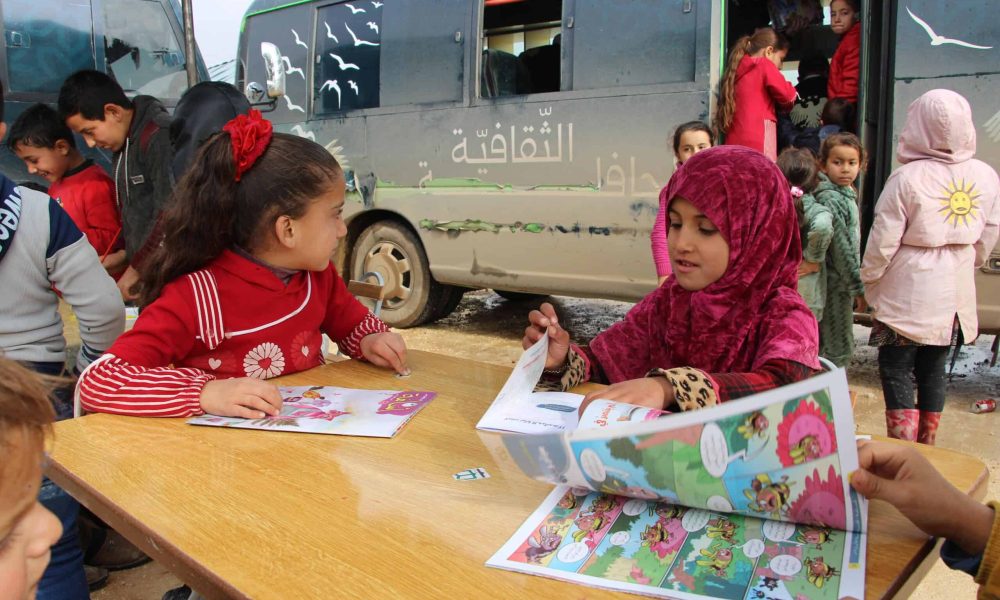 The mobile library bringing books to rural Syria