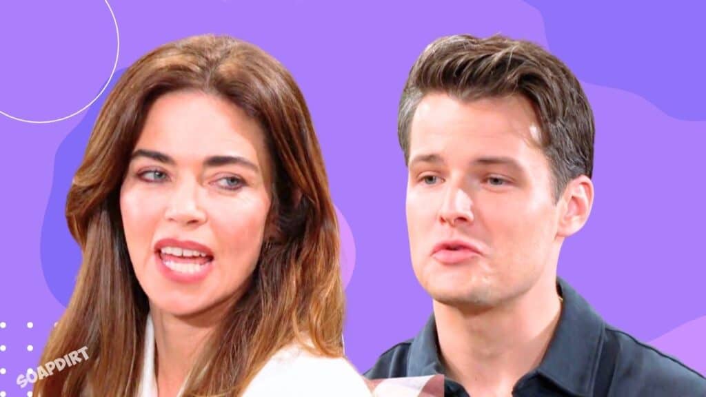 Young and the Restless Spoilers: Kyle Abbott (Michael Mealor) - Victoria Newman (Amelia Heinle)