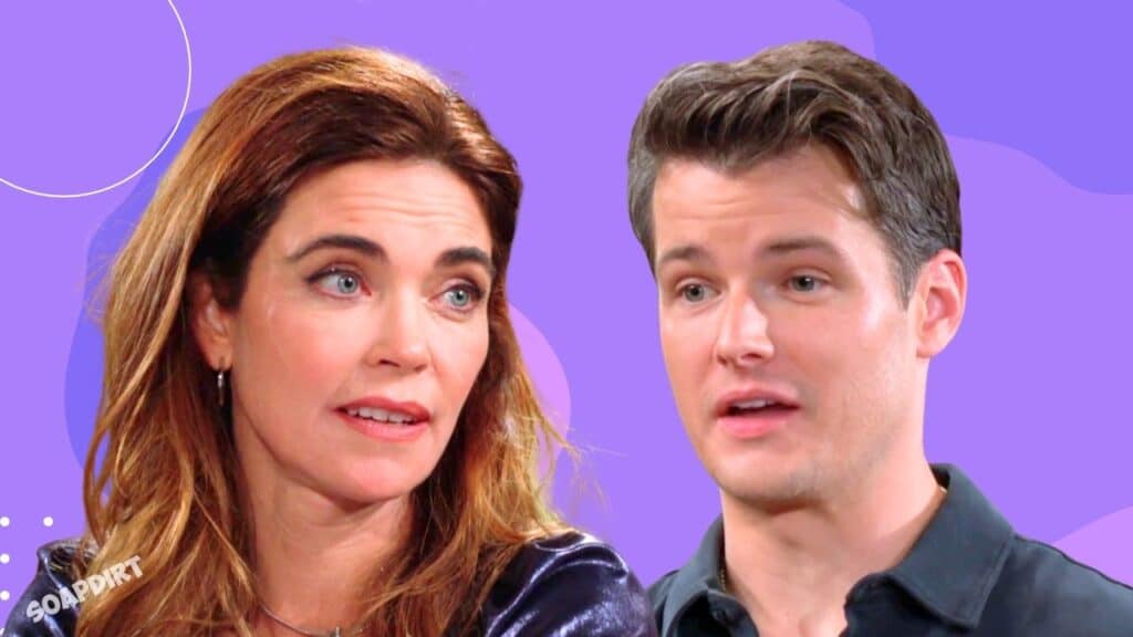 The Young and the Restles: Kyle Abbott (Michael Mealor) - Victoria Newman (Amelia Heinle)