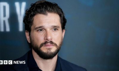 Kit Harrington appears on the red carpet for a premier