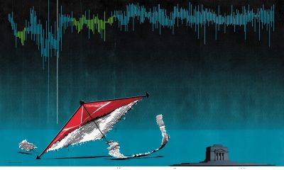 Bitcoin Lags Stock Rally After Hawkish Fed Hold