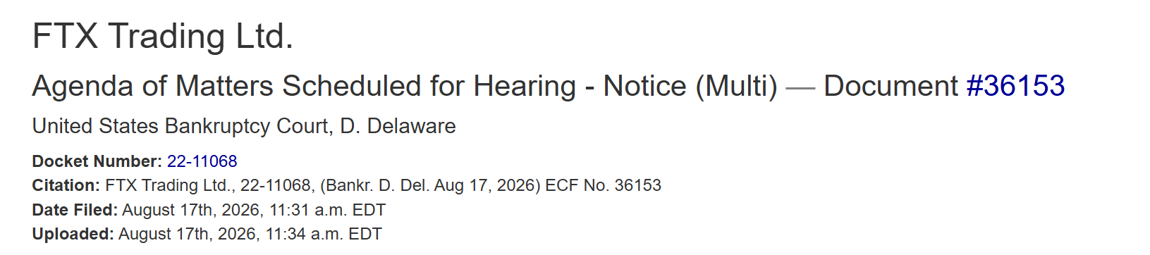 SBF's FTX Bankruptcy Hearing Is Down to One Last Fight