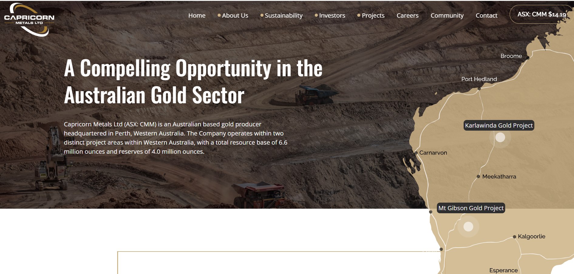 Capricorn Metals Shares Jump Over 8% as Gold Miner Lifts
