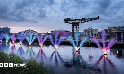 GLASGOW, SCOTLAND - AUGUST 02: A fireworks display takes place on the River Clyde during the Closing Ceremony on day ten of the Glasgow 2026 Commonwealth Games at The Hydro on August 02, 2026 in Glasgow, Scotland. (Photo by James Fearn/Getty Images)