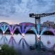 GLASGOW, SCOTLAND - AUGUST 02: A fireworks display takes place on the River Clyde during the Closing Ceremony on day ten of the Glasgow 2026 Commonwealth Games at The Hydro on August 02, 2026 in Glasgow, Scotland. (Photo by James Fearn/Getty Images)
