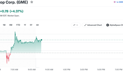 GameStop (GME) Stock Performance. Source: Yahoo Finance