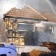 Car destroyed and huge hole left in roof after London house fire | News UK