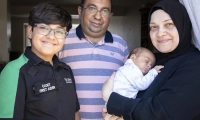 Boy, 13, relives moment he saved his newborn brother from choking to death | News UK