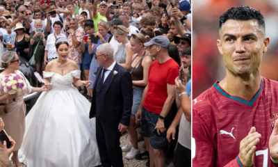 Cristiano Ronaldo responds as thousands mob bride at her wedding in Madeira | Football