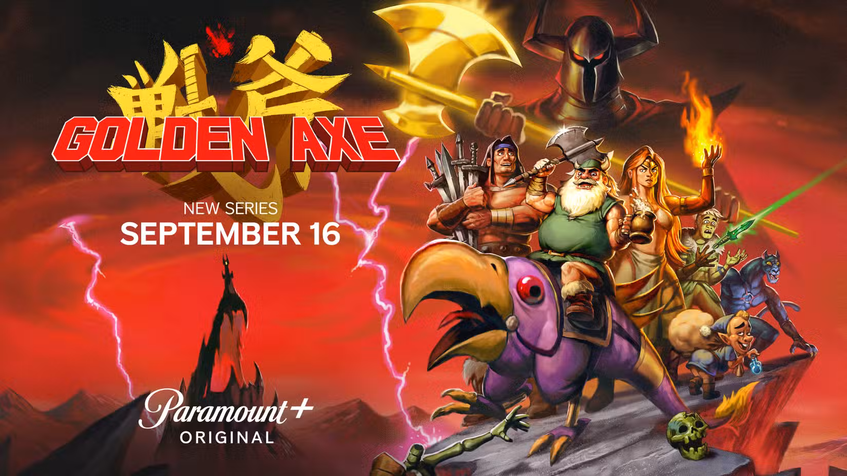 Key art for Golden Axe.