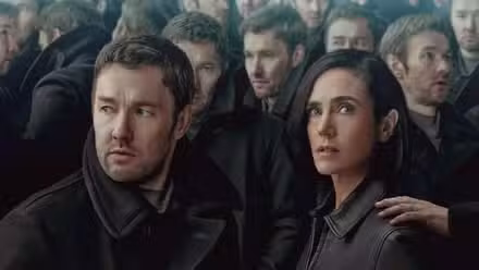 Joel Edgerton as Jason Dessen and Jennifer Connelly as Daniela Dessen in Apple TV's Dark Matter.​​​​​​​