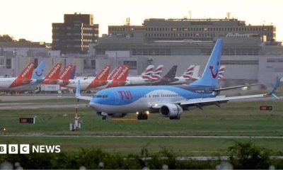 Planes on a runway.