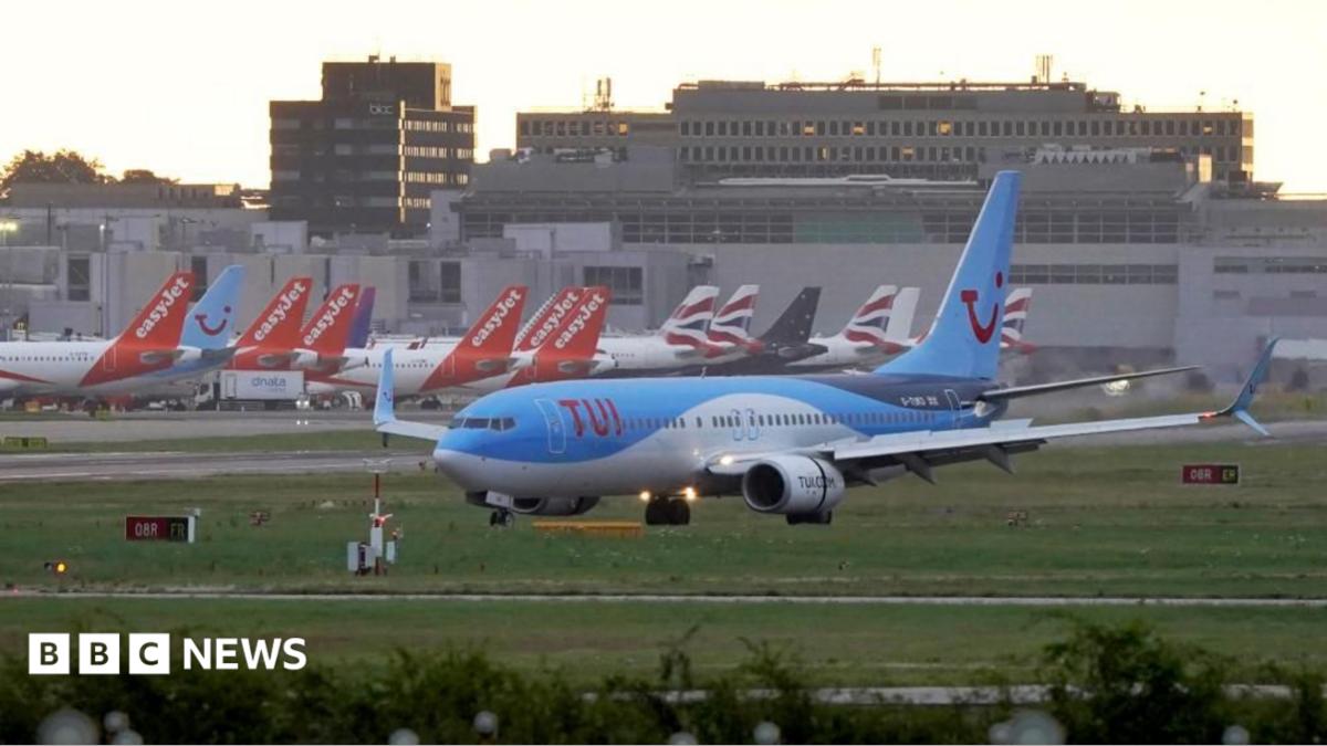 Planes on a runway.