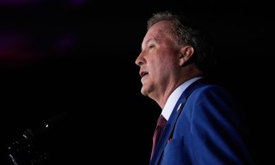 Texas Attorney General Ken Paxton speaks during a primary runoff election night event Tuesday, May 26, 2026, in Plano, Texas.