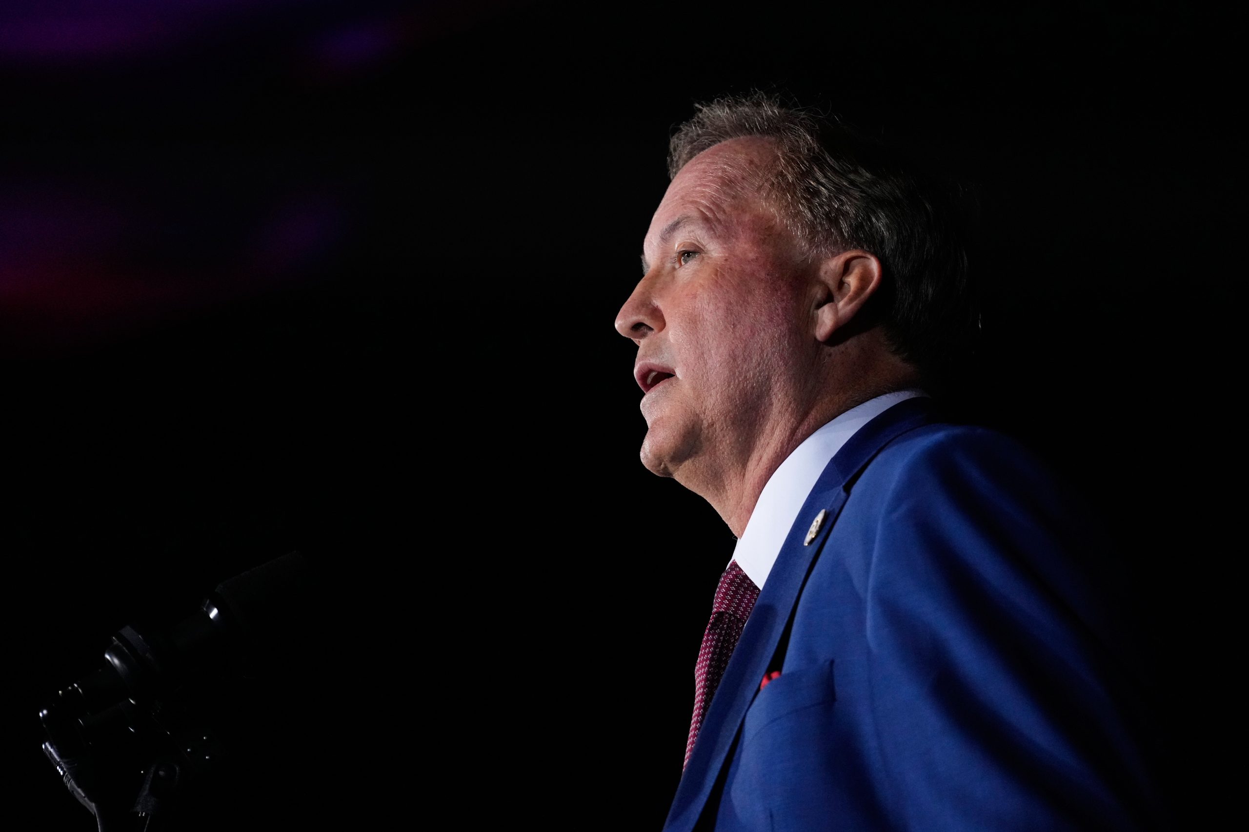 Texas Attorney General Ken Paxton speaks during a primary runoff election night event Tuesday, May 26, 2026, in Plano, Texas.