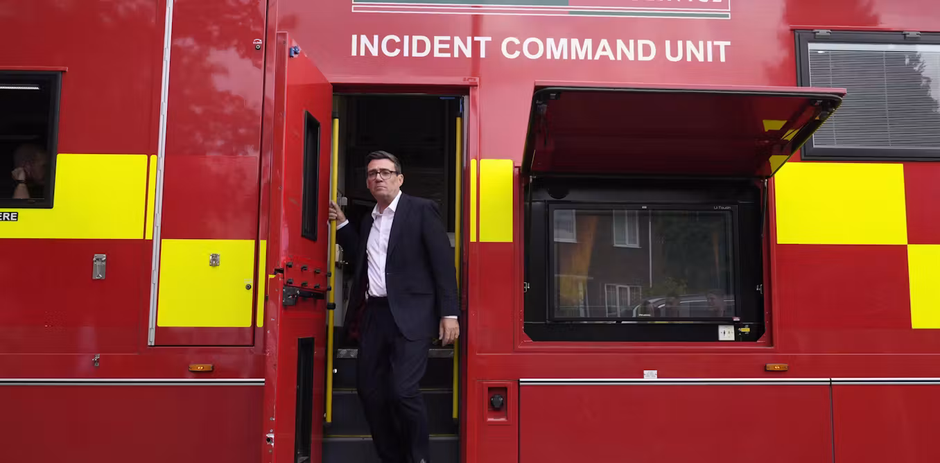 Wildfires and a summer of extreme heat mean Andy Burnham can’t stay quiet on climate any longer