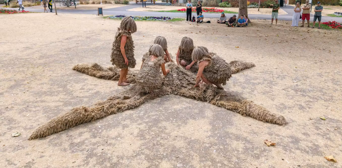 giant starfish washes up in Portsmouth in this apocalyptic performance art