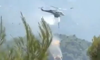 Firefighting Helicopters Collide Near Athens as Greece Battles Wind-Driven Wildfires,