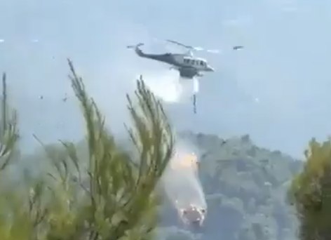 Firefighting Helicopters Collide Near Athens as Greece Battles Wind-Driven Wildfires,