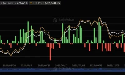 Bitcoin spot ETF net inflow, source: SoSoValue