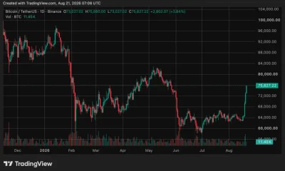 Bitcoin (BTC) price chart, source: crypto.news