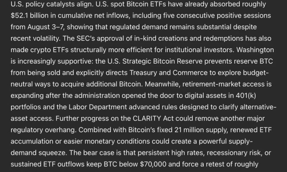 ChatGPT AI Predicts Bitcoin Will Test This Level Before The End of 2026