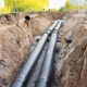 Heating pipes underground