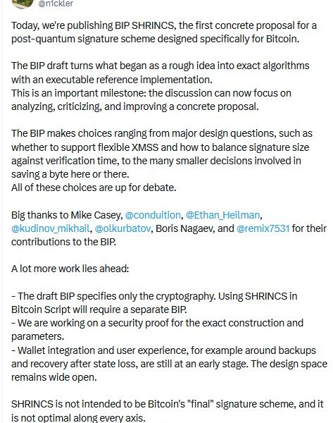 Quantum-Secure Bitcoin Comes With A Catch