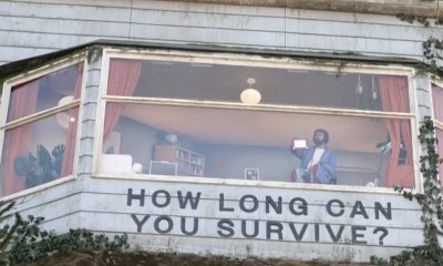 Man Spotted Living Inside Furnished Billboard on Sunset Boulevard for